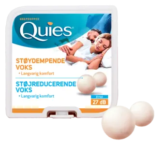 Quies ørepropper voks 8 par