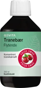 Gevita flytende tranebær  250 ml 