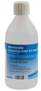 Klorhexidin Fresenius Kabi Liniment, oppl 0,5 mg/ml