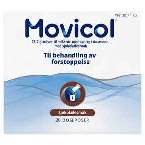 Movicol Pulver til mikstur, sjokoladesmak