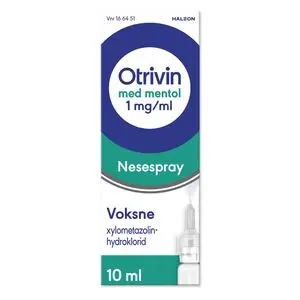Otrivin Mentol nesespray forkjølelse 1 mg/ml