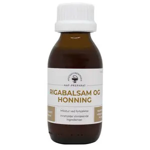 Rigabalsam og honning NAF mikstur 0,3 mg/ml/6 mg/ml/460 mg/ml