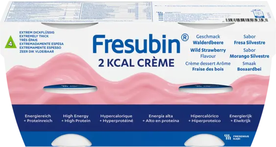 Fresubin 2KCAL næringskrem markjordbær 4x125 g