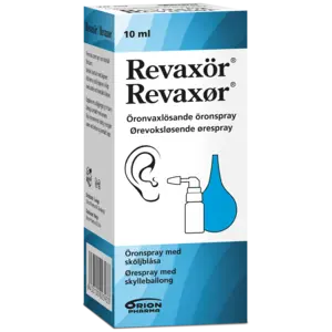 Revaxør ørevoksløsende ørespray 10ml  m/skylleballong