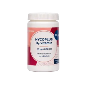 Nycoplus D3-vitamin 20 µg 100 tabletter
