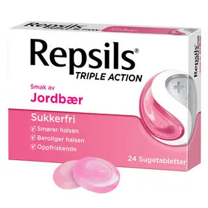 Repsils Triple Action jordbær 24 stk