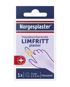 Norgesplaster limfritt plaster 3cmx1,5m 1 stk