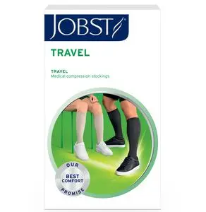 JOBST Travel Socks klasse 1 knestrømper sort 4 43/44 1 par
