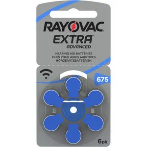 Rayovac Extra Advanced batteri for høreapparat 675