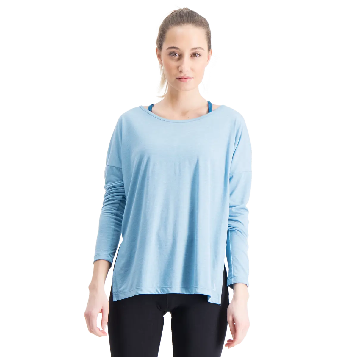 Dri-FIT Yoga Top Long Sleeve, treningsgenser dame