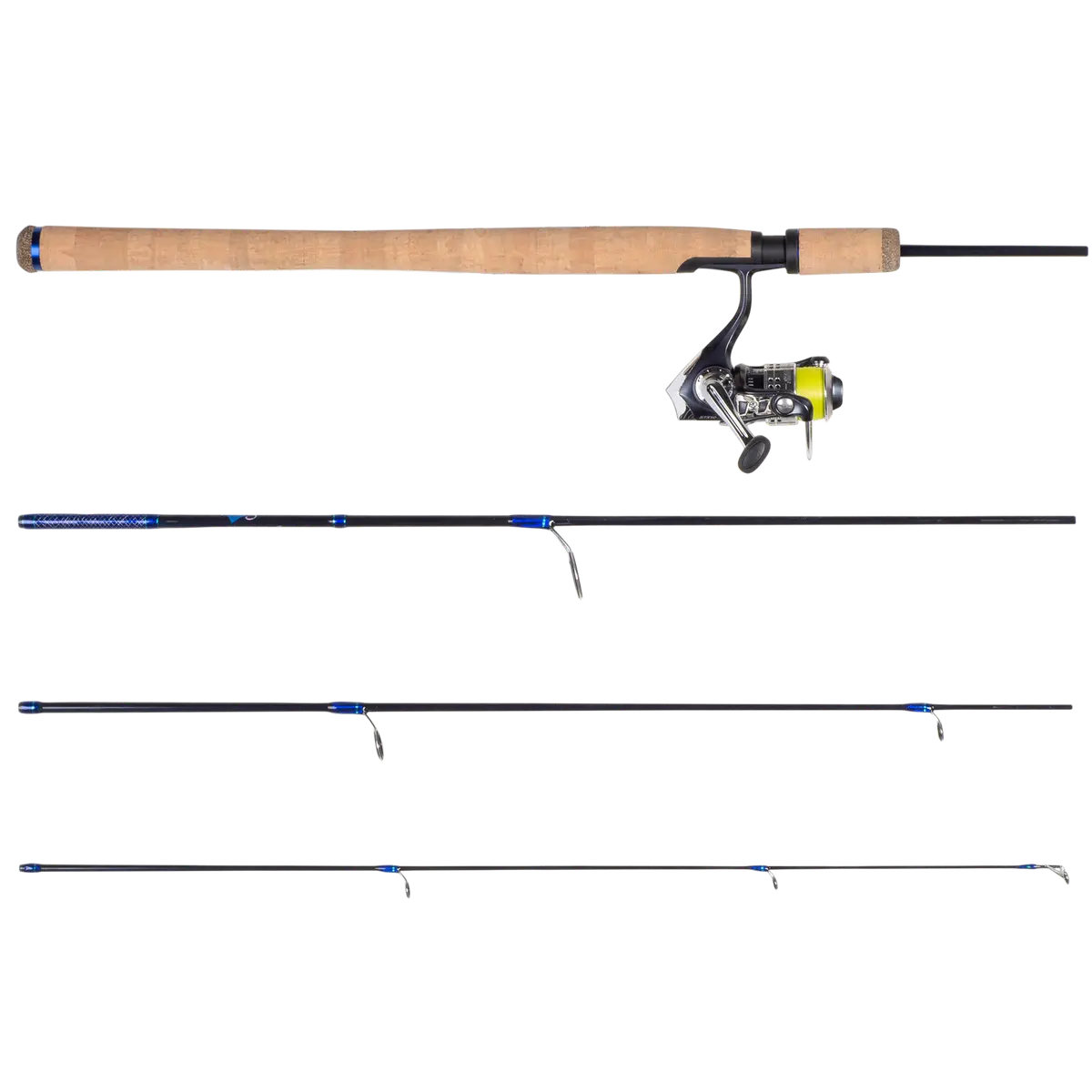 Best i Test sett 8 fot 3-15g 4-delt stang, haspelsett