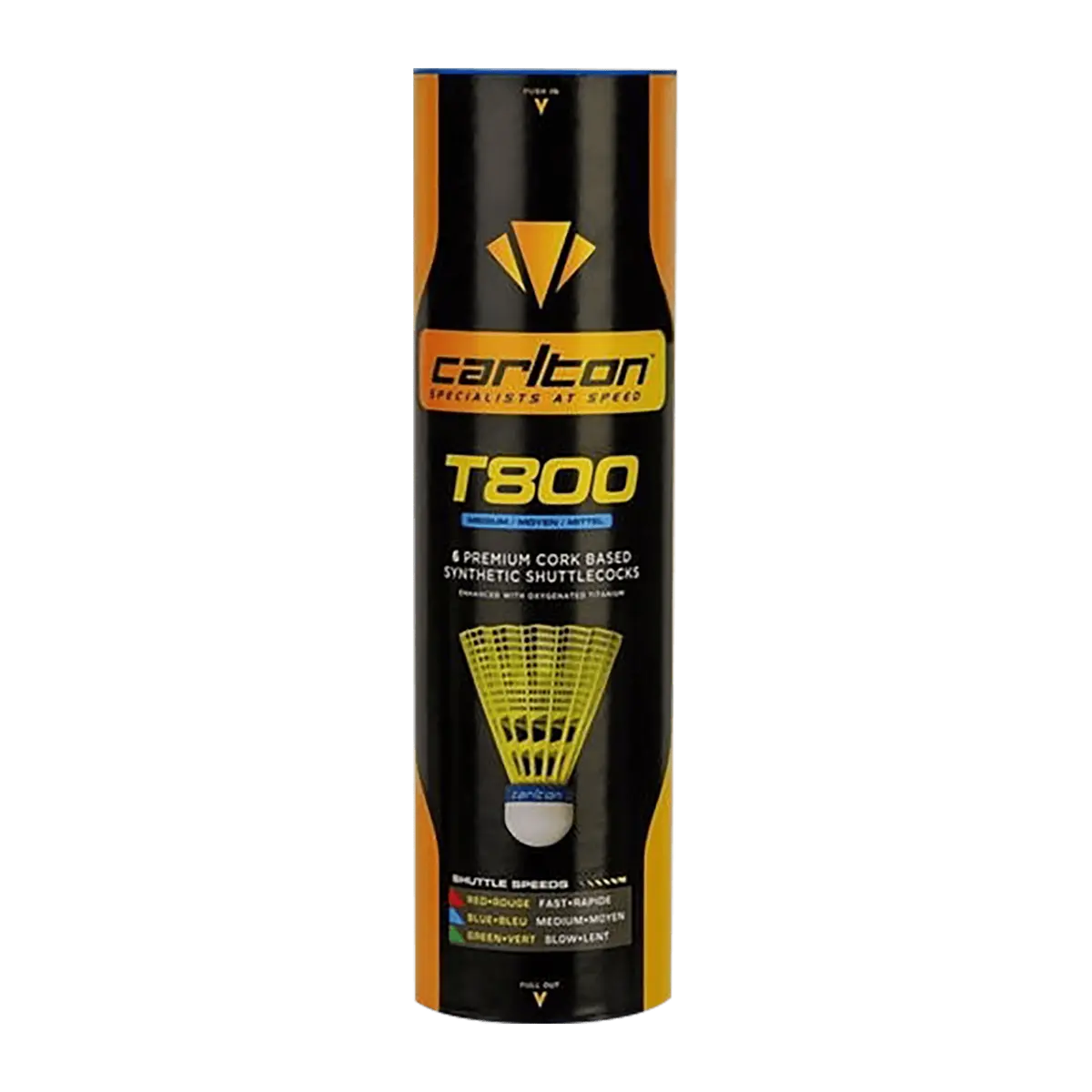 T800 Shut 6Pk, badmintonballer