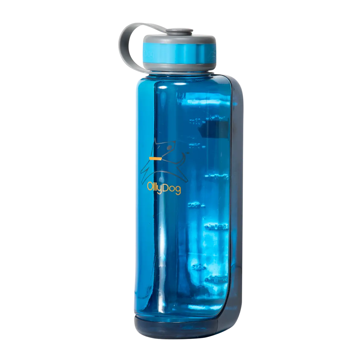 OllyBottle 1L Ocean, drikkeflaske med hundeskål