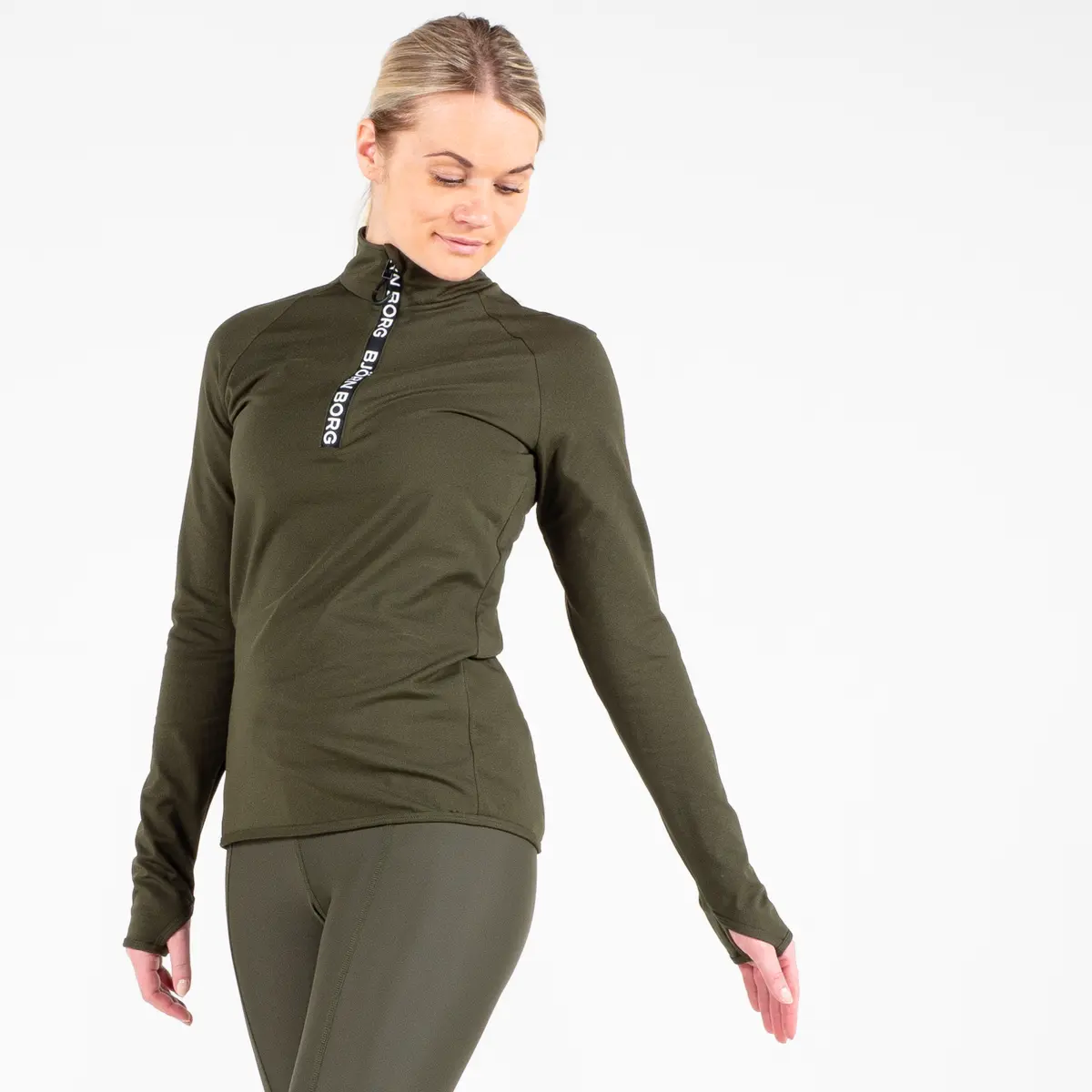 Half Zip Polo Christa, treningsgenser dame