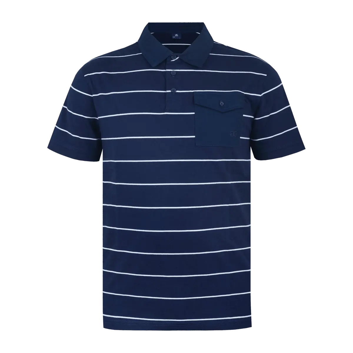 Stripe Polo, pique, herre